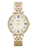 Fossil Jacqueline Three Hand Stainless Steel Watch Gold Tone - Gold