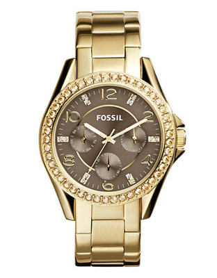 Fossil Womens Riley Standard Multifunction ES3695 - Gold