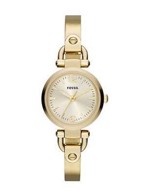 Fossil Georgia Mini Gold Tone Stainless Steel Watch - Gold