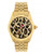 Betsey Johnson Womens Gold Leopard Pave Dial Watch Standard BJ0042802 - Gold