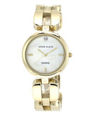 Anne Klein Round gold tone case and link band - GOLD