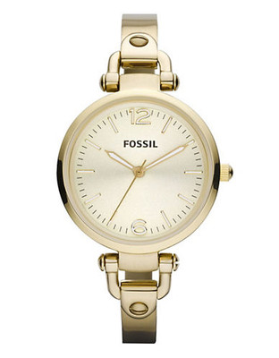 Fossil Georgia Gold Tone Stainless Steel Watch - Gold