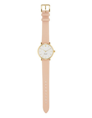 Kate Spade New York Classic Gold With Vachetta Strap Watch - Gold