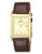 Citizen Men's Brown and Gold Leather Watch - Brown/Gold Tone
