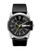 Diesel Men's  Round Dial Black Leather Strap Watch - Black