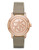 Dkny Womens Standard Leather Strap Watch - Rose Gold