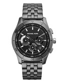 Michael Kors Mens Gunmetal Tone Stainless Steel and Silicone Outrigger Chronograph  Watch - Grey