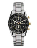 Michael Kors Mens Silver and Gold Tone Stainless Steel Accelerator Chronograph  Watch - Multi