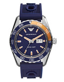 Emporio Armani Unisex Stainless Steel Watch - Blue
