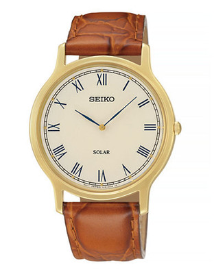 Seiko SUP876   Mens Solar - White