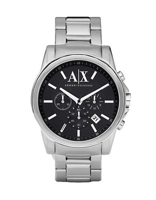 Armani Exchange Men's Silver Watch - Silver
