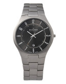 Skagen Denmark Men's Titanium Link Watch - Grey