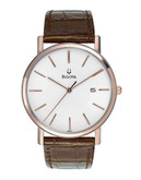 Bulova Men's Quartz Watch - Brown
