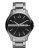 Armani Exchange Men's Round 3 Hand Stainless Steel Black Dial Watch - GREY