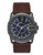 Diesel Men's Brown and Navy Leather Watch - Brown