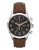 Fossil Townsman Chronograph Leather Watch - Brown - BROWN