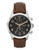 Fossil Townsman Chronograph Leather Watch - Brown - Brown