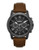 Fossil Grant Chronograph Leather Watch - Brown - Brown