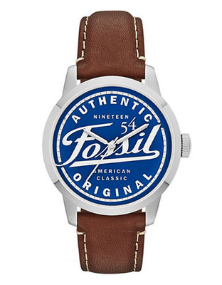 Fossil Special Edition Townsman Three-Hand Leather Watch - Brown - Brown