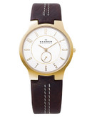 Skagen Denmark Men's Leather Watch - Brown