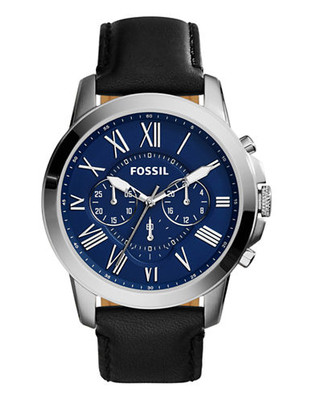 Fossil Mens Grant Standard Chronograph FS4990 - Black