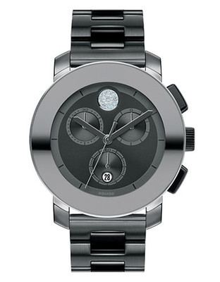 Movado Bold BOLD Men's Ion-Played Chronograph Watch - Grey