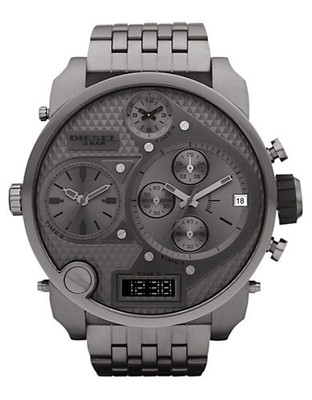 Diesel Gunmetal Stainless Steel Watch - grey