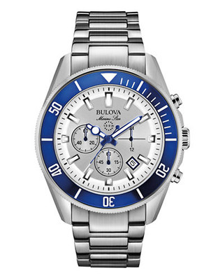 Bulova Bulova Marine Star Men's Chronograph Watch - Silver