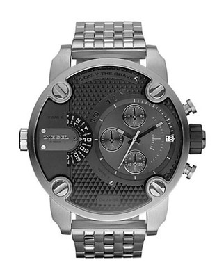 Diesel Diesel 51mm Multi-movement stainless steel watch and bracelet - Silver