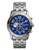 Michael Kors Stainless Steel Mercer Watch with Navy Dial - Silver