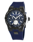 Vince Camuto Stainless Steel Watch with Blue Silicon Strap - Blue