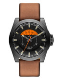 Diesel Mens DZ1660 Leather Watch - Brown