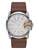 Diesel Mens DZ1668 Leather Watch - Brown