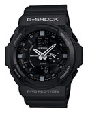 Casio Mens XL Chiseled Black G Shock Watch - Black