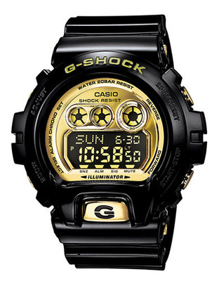Casio G-Shock XL 6900 Gloss Black and Gold - Black