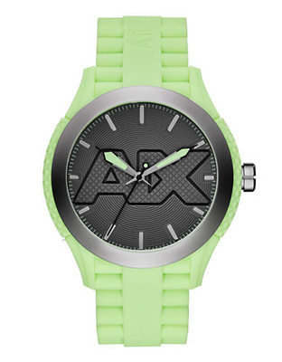 Armani Exchange Armani Exchange Green Glow in the Dark Watch - Green