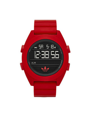 Adidas Calgary Red Digital with Silicone Strap - Red
