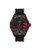 Adidas Newburgh 3HD Black silicone strap with red accents - Black