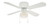 Littleton Ceiling Fan in White - 42 Inches