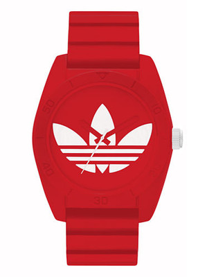 Adidas Santiago red silicone with white trefoil - Red