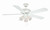 Glendale Ceiling Fan in White - 52 Inches