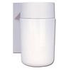 Outdoor Wall Lantern, White Finish - 4.5 Inches