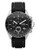 Fossil Men's  Decker Black Dial With Black Silicone Strap Watch - Black