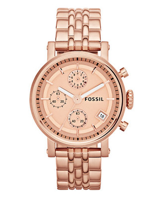 Fossil The Original Boyfriend Chronograph Watch - Rose Gold