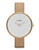 Skagen Denmark Klassic Genuine Leather Beige Coloured Glitter Watch. - Beige