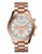 Michael Kors Rose Gold Tone Layton Watch with Clear and Rose Pave Dial - Rose Gold