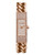 Michael Kors Mid Size Rose Gold Tone Stainless Steel Hayden Three Hand Glitz Watch - Rose Gold