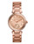 Michael Kors Minisize Rose Gold Tone Stainless Steel Skylar 3 Hand Subeye Glitz Watch - Rose Gold