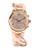Michael Kors Michael Kors Rose Gold Tone and Blush Acetate Runway Twist Watch with Pave Dial - Rose Gold