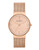 Skagen Denmark Klassic Rose Gold Mesh watch with crystals under the dial - Rose Gold